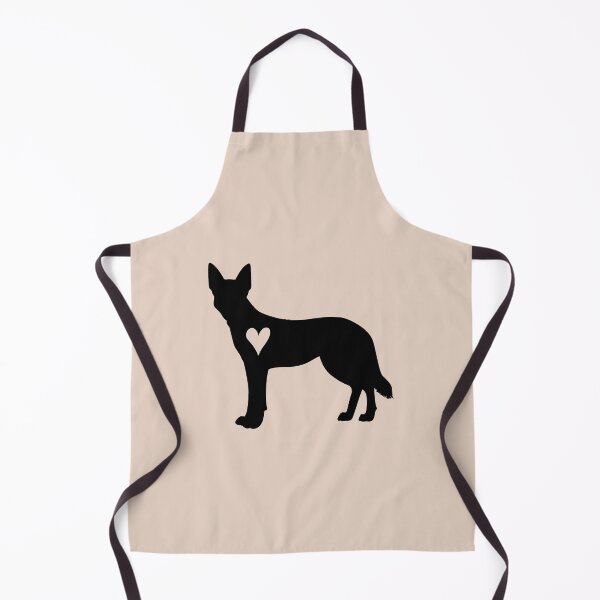 Item preview, Australian Kelpie Black Silhouette with Heart designed and sold by Omoozo.