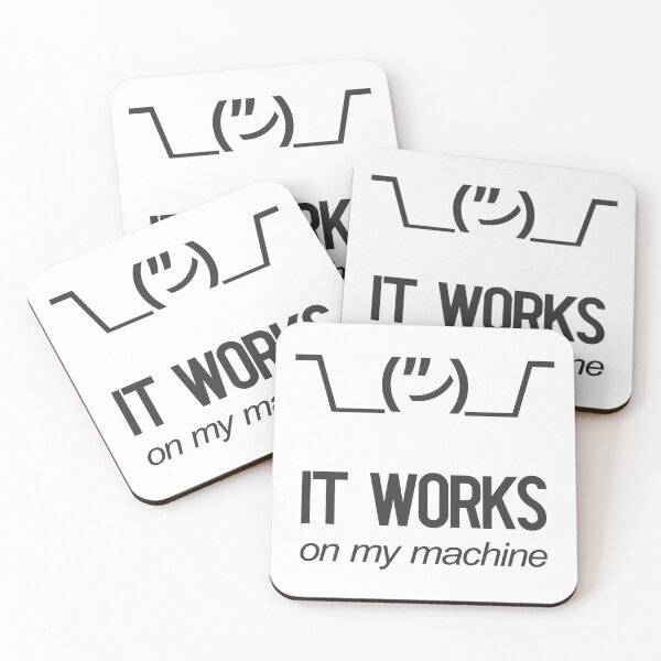 Item preview, Shrug It Works On My Machine Funny Programmer Excuse  designed and sold by tanmay2000.