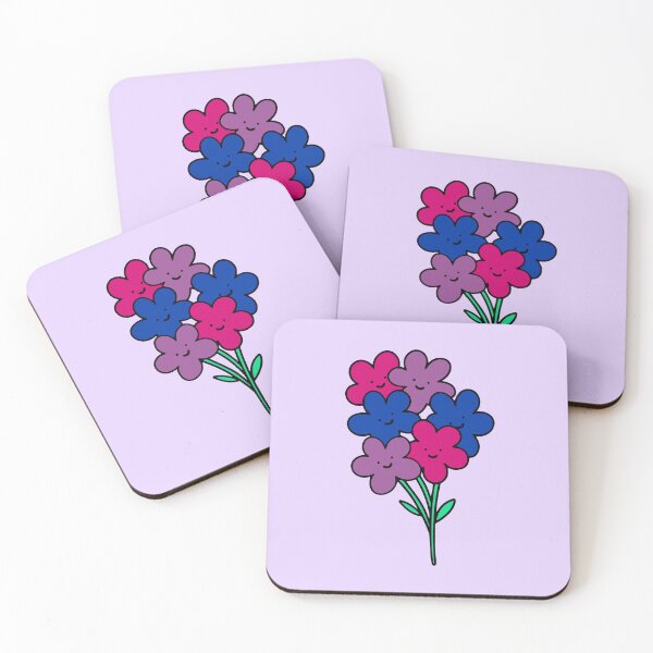 Item preview, Subtle Bisexual Pride Flowers designed and sold by everything4eva.