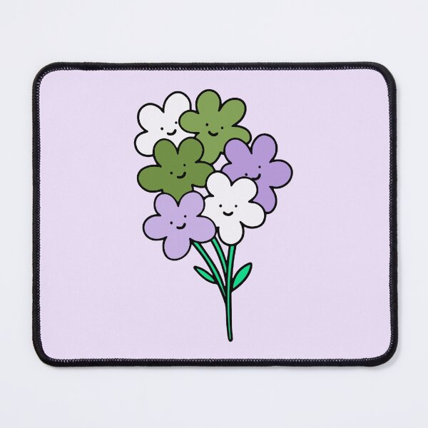 Item preview, Subtle Genderqueer Pride Flowers designed and sold by everything4eva.