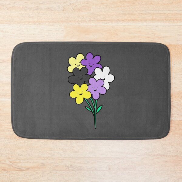 Item preview, Subtle Nonbinary Pride Flowers designed and sold by everything4eva.