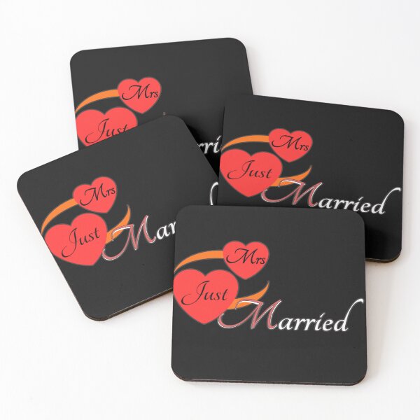 Item preview,  just married, mr and mrs, wedding gift. designed and sold by DesignMod.