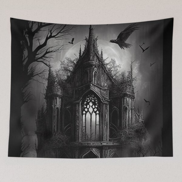 Item preview, Dark Gothic Castle Artwork - Gothic Art  designed and sold by ZickDezine.
