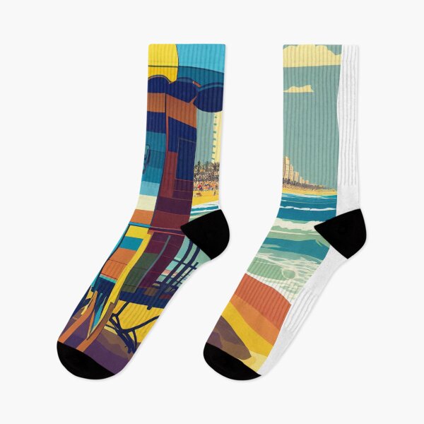 Item preview, Tel Aviv Beach coast, City, Coastal Wall Art, Printable Art or Gift, Surf Vibes, Summer designed and sold by Shaka-Surf-Tees.