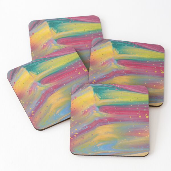 Item preview, Acrylic Pour - Rainbow Smudge & Spots designed and sold by Sketchypenface.