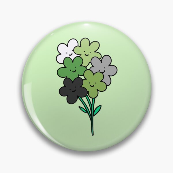 Item preview, Subtle Aromantic Pride Flowers designed and sold by everything4eva.