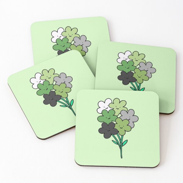 Item preview, Subtle Aromantic Pride Flowers designed and sold by everything4eva.