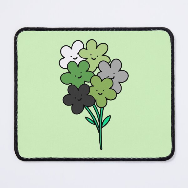 Item preview, Subtle Aromantic Pride Flowers designed and sold by everything4eva.