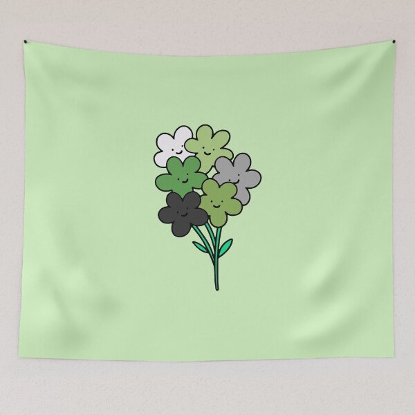 Item preview, Subtle Aromantic Pride Flowers designed and sold by everything4eva.