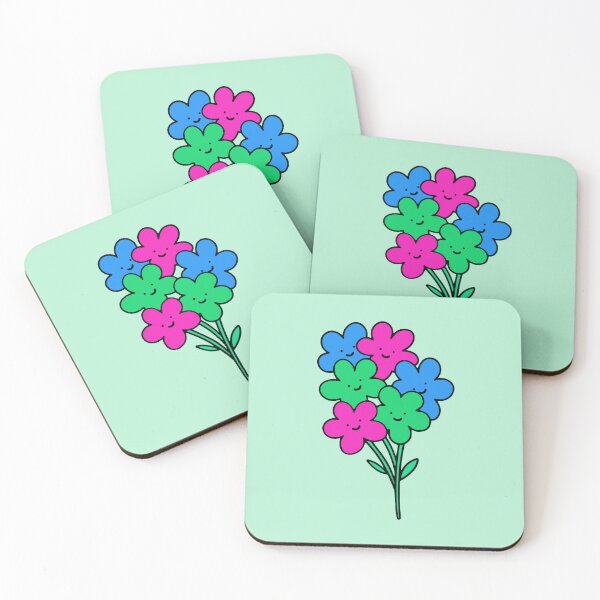 Item preview, Subtle Poly Pride Flowers designed and sold by everything4eva.