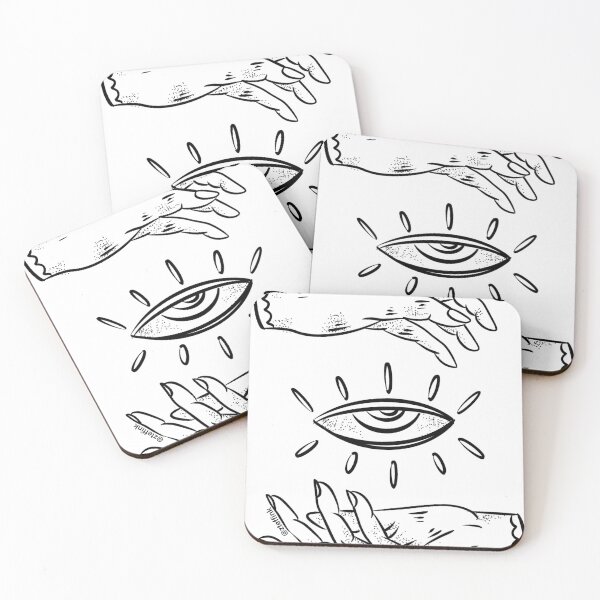 Item preview, Tattoo design hands and eye awakening illustration designed and sold by zteffink.