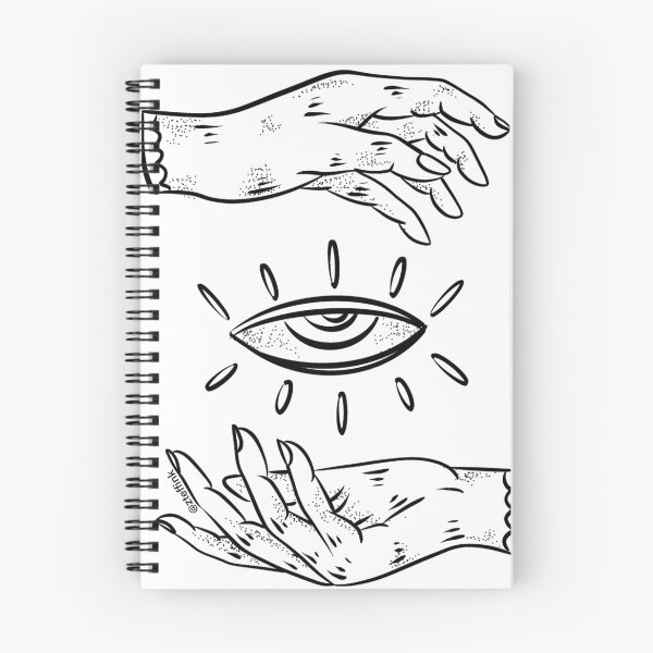 Item preview, Tattoo design hands and eye awakening illustration designed and sold by zteffink.