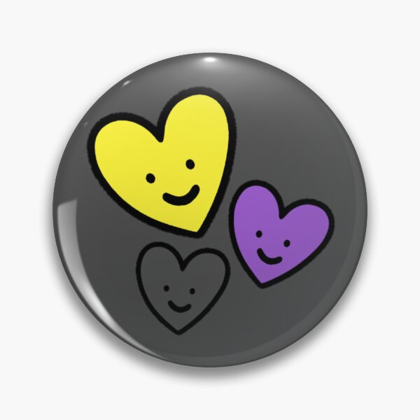 Item preview, Subtle Nonbinary Pride Hearts designed and sold by everything4eva.