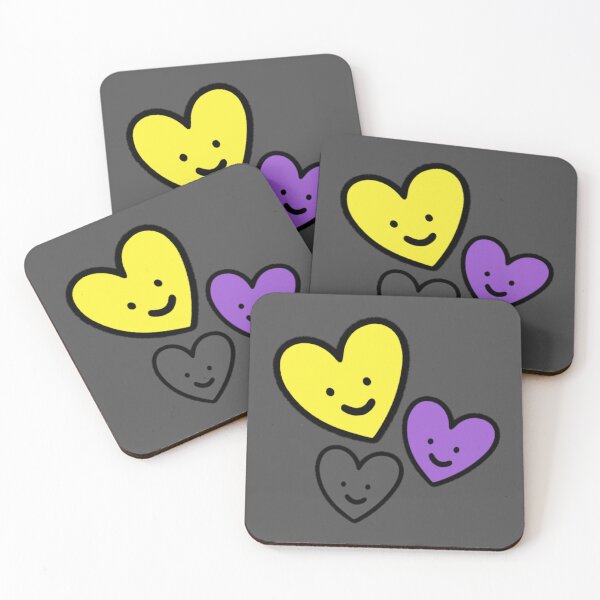 Item preview, Subtle Nonbinary Pride Hearts designed and sold by everything4eva.