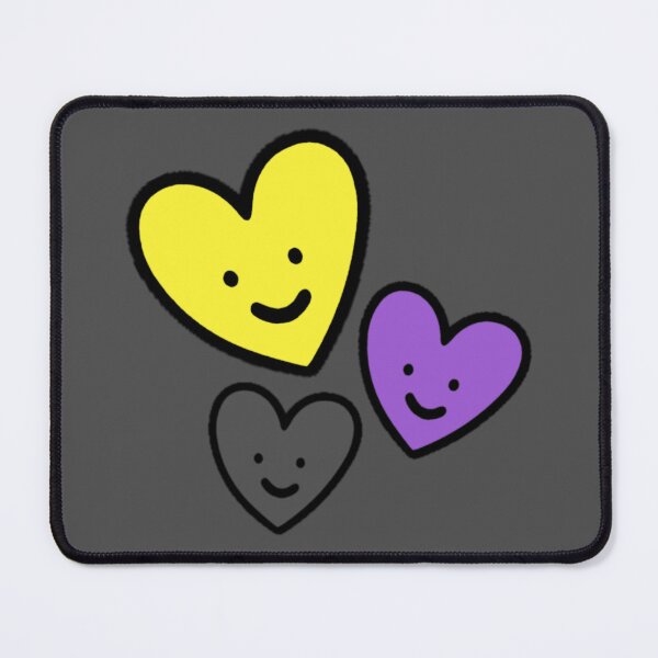 Item preview, Subtle Nonbinary Pride Hearts designed and sold by everything4eva.