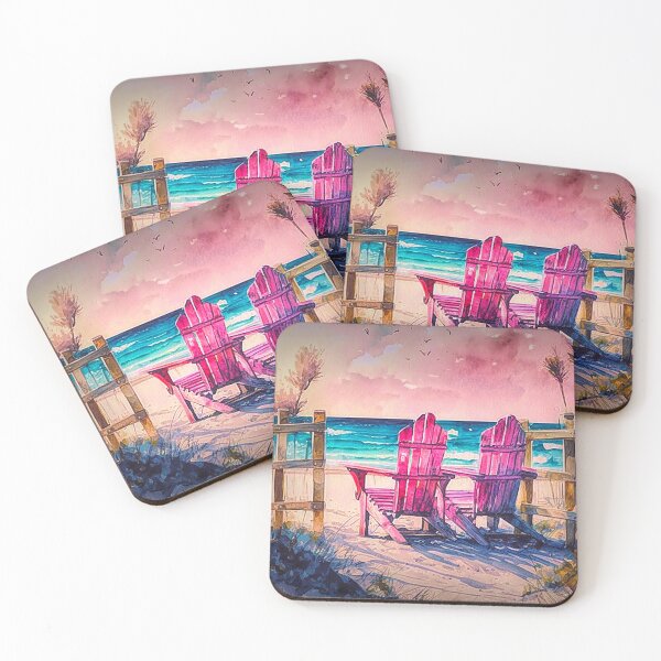 Item preview, Pink Beach Chairs designed and sold by Linda Roisum.
