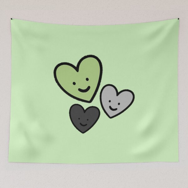 Item preview, Subtle Aromantic Pride Hearts designed and sold by everything4eva.