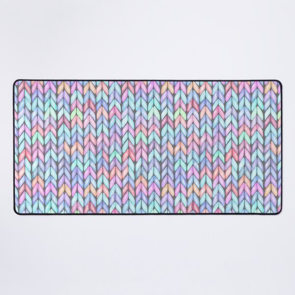 Item preview, Patrón de tejido en azul cian rosa designed and sold by Patternawy.