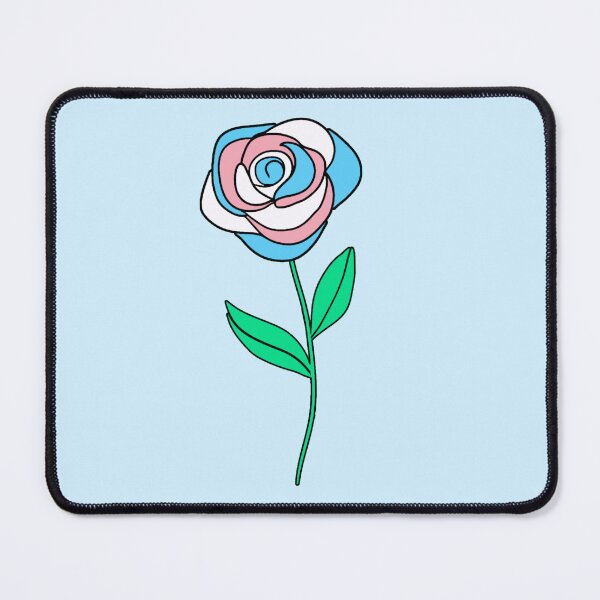 Item preview, Subtle Transgender Pride Rose designed and sold by everything4eva.