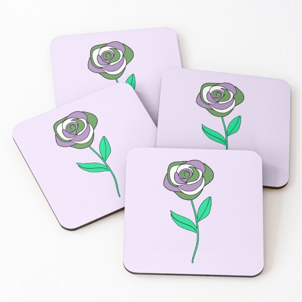 Item preview, Subtle Genderqueer Pride Rose designed and sold by everything4eva.