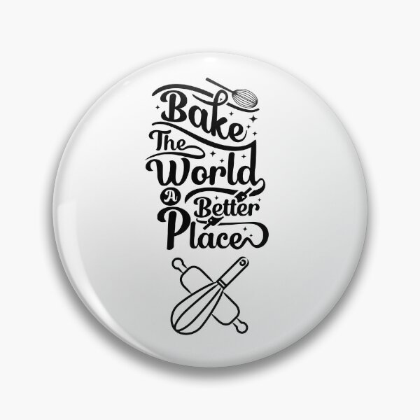 Item preview, bake the world a better place designed and sold by Speckledfrog.