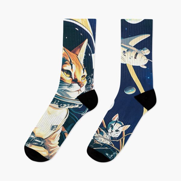 Item preview, Astronaut Cats on Spaceship in Space Fantastic Japanese Anime Retro 60s designed and sold by AIWanderer.