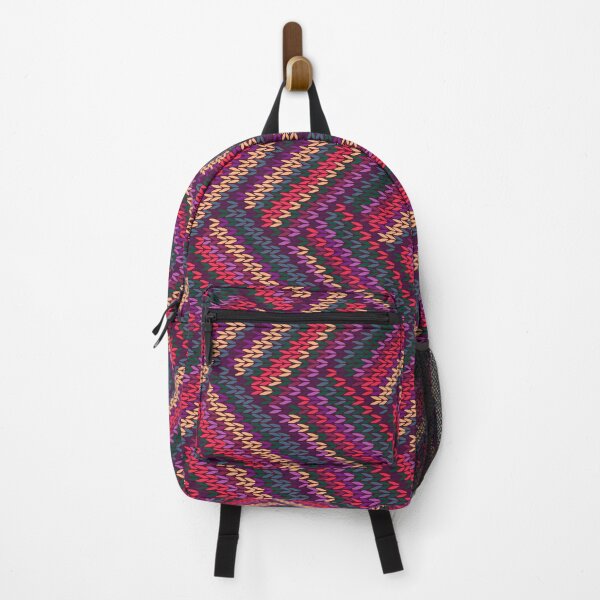 Item preview, Colorful Pink Blue Purple Knitting Pattern designed and sold by Patternawy.