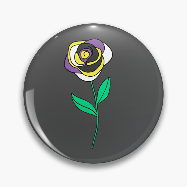 Item preview, Subtle Nonbinary Pride Rose designed and sold by everything4eva.