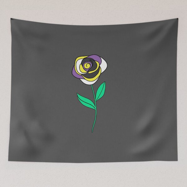 Item preview, Subtle Nonbinary Pride Rose designed and sold by everything4eva.