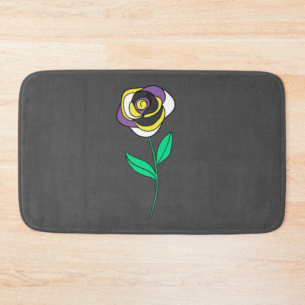 Item preview, Subtle Nonbinary Pride Rose designed and sold by everything4eva.