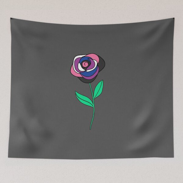Item preview, Subtle Genderfluid Pride Rose designed and sold by everything4eva.