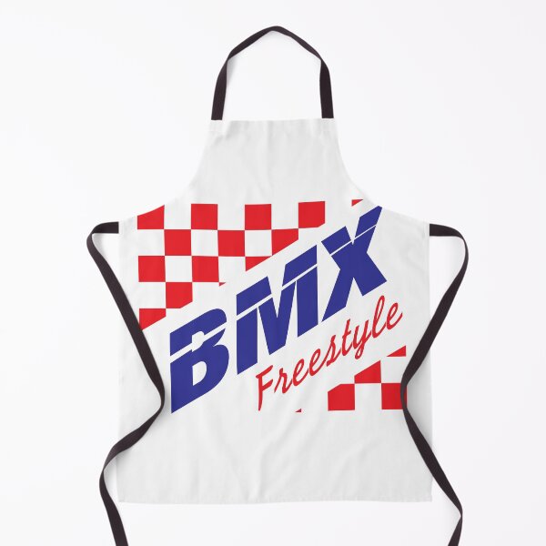 Item preview, BMX freestyle on red checkered flag style vintage designed and sold by Tong4130.