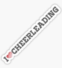 I LOVE CHEERLEADING! Sticker