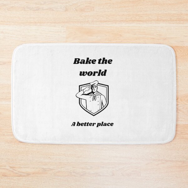 Item preview,   bake the world a better place designed and sold by Speckledfrog.