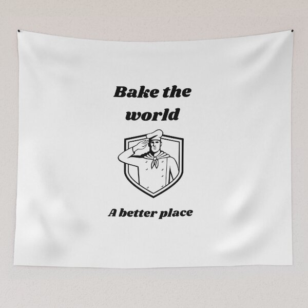 Item preview,   bake the world a better place designed and sold by Speckledfrog.