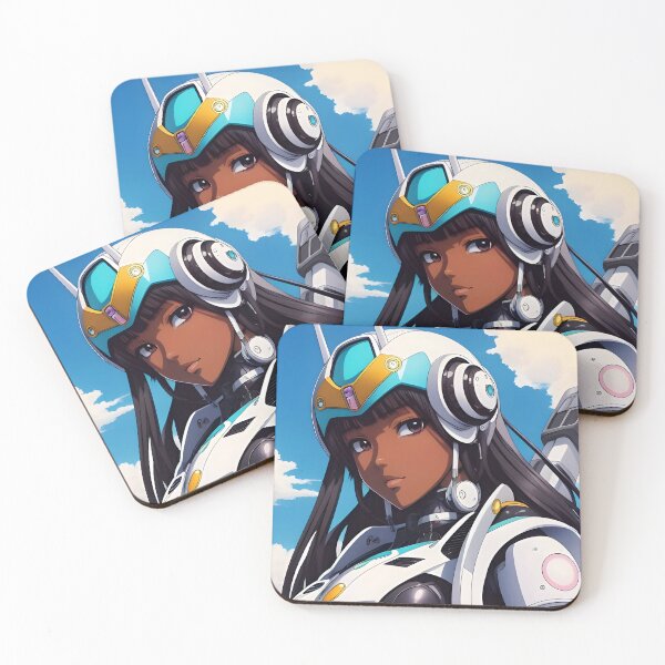 Item preview, Mecha City Gworl | Black Anime Girl designed and sold by blackanimemecca.