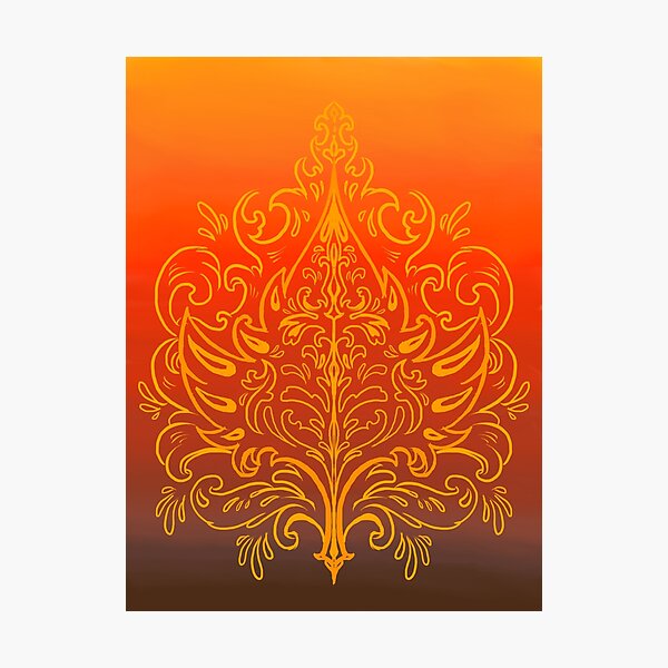 Item preview, Autumn Sunset designed and sold by RethibnaArtShop.