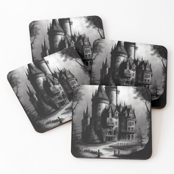 Item preview,  Dark Gothic Castle Artwork - Gothic Art - Gothic Drawing  designed and sold by ZickDezine.