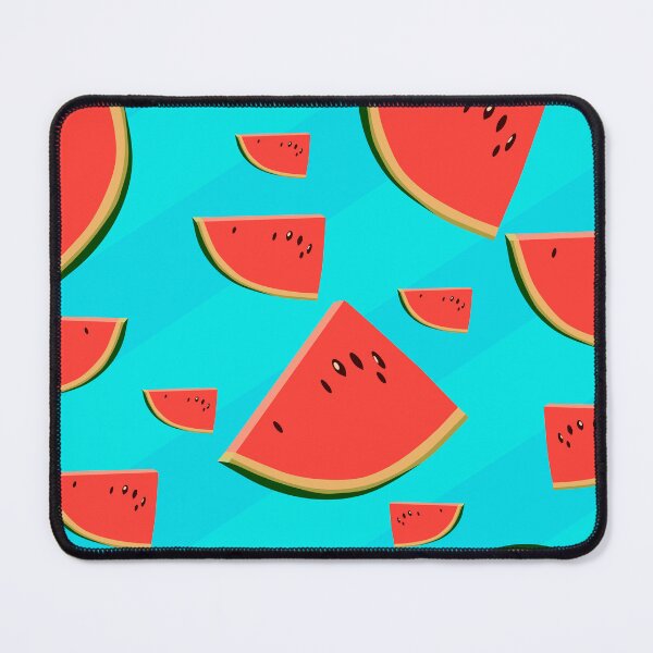 Item preview, Red watermelon on a blue background designed and sold by Zhanna Lenivaya.