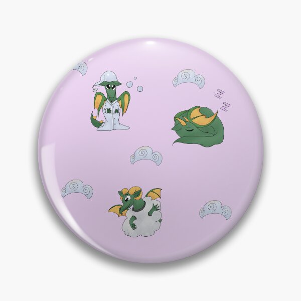 Item preview, Cute Sleepytime Dragon Pattern And Stickersheet designed and sold by nhitori.