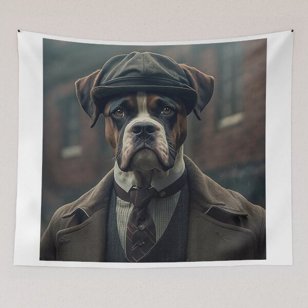 Artikelvorschau, Boxer Dog Peaky Blinders 03 entworfen und verkauft von PetSmartsPrint.
