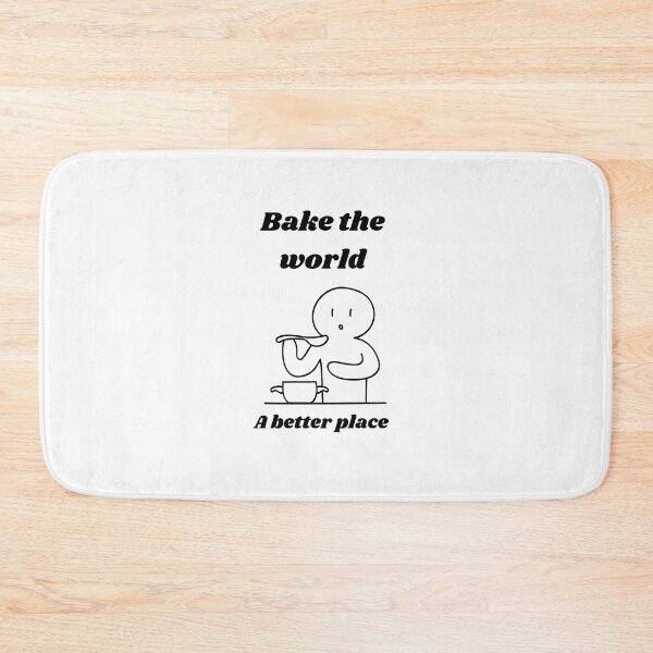 Item preview, Bake the world a better place⭐️⭐️⭐️⭐️⭐️ designed and sold by Speckledfrog.