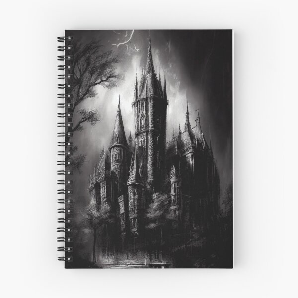 Item preview, Dark Gothic Castle Artwork - Gothic Art - Gothic Horror Drawing  designed and sold by ZickDezine.