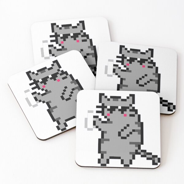 Item preview, Gray Cat Punk designed and sold by PixelSHOPunks.