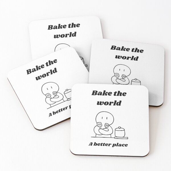 Item preview, Bake the world a better place designed and sold by Speckledfrog.