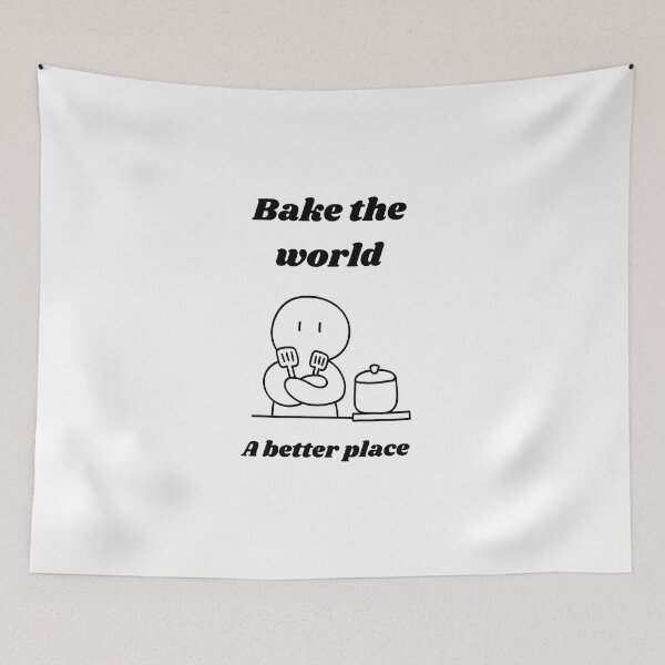 Item preview, Bake the world a better place designed and sold by Speckledfrog.