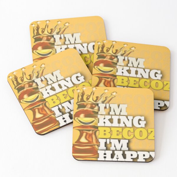 Item preview, I'm King because  I'm am Happy designed and sold by LeelaWorks.org.