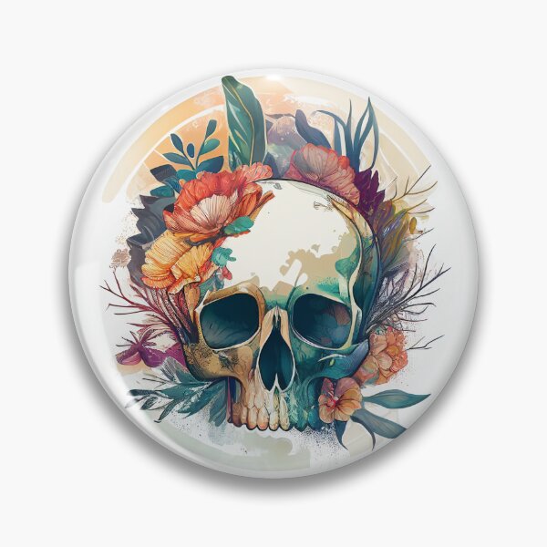 Item preview, Flower Skull designed and sold by BoneyardGrafix.