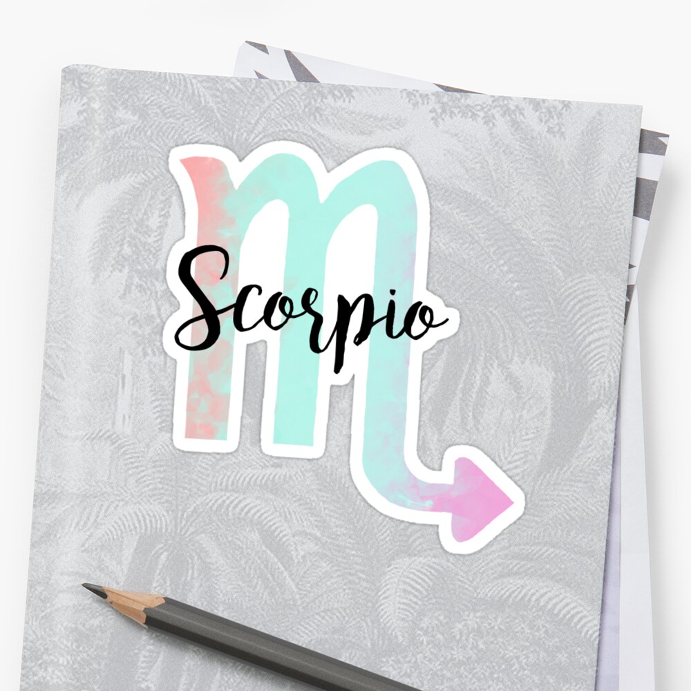 "Scorpio" Sticker by WinifredJune | Redbubble