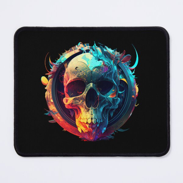Item preview, Colorful Skull Badge designed and sold by BoneyardGrafix.